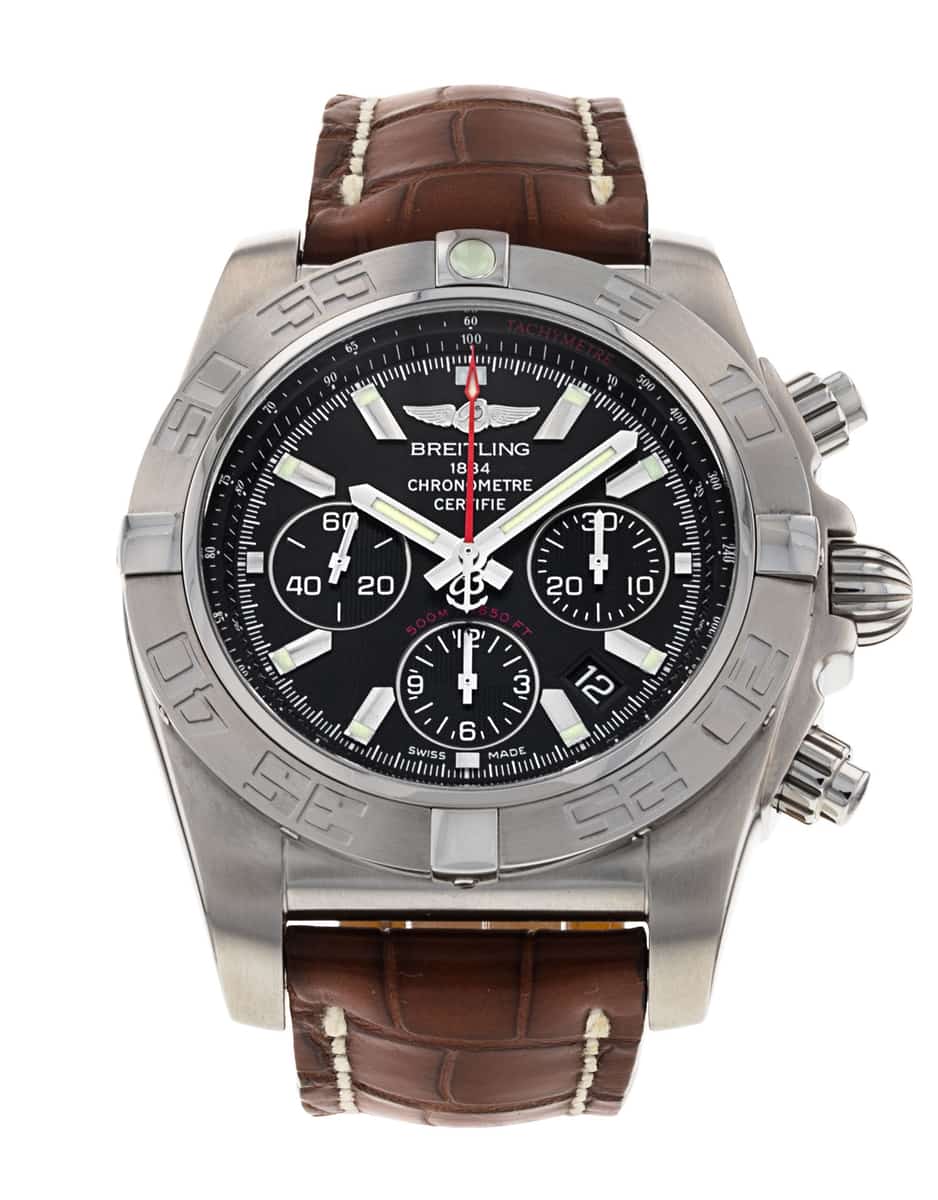 Breitling chronomat 44 leather strap discount